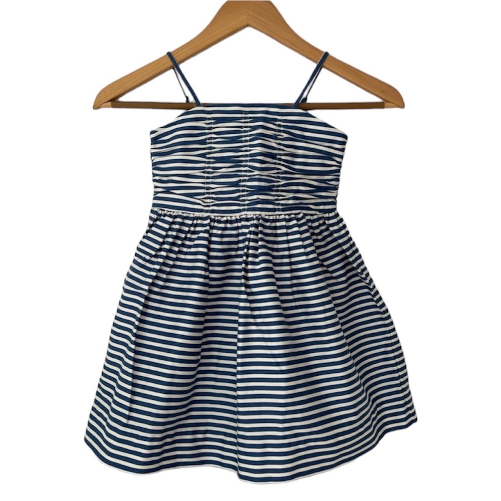 Polo by Ralph Lauren Navy and White Striped Cotton Sundress